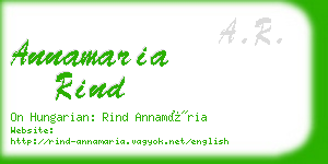 annamaria rind business card